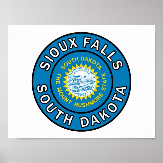 Sioux Falls South Dakota Poster (Front)