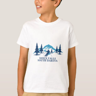 Sioux Falls South Dakota Ski Resort Skiing Skier T-Shirt