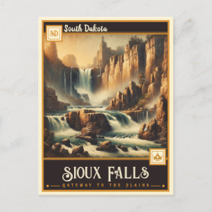 Sioux Falls, South Dakota   Vintage Postcard