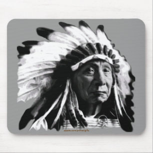 Sioux Historic Native American Chief Joseph Mouse Mat