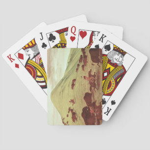Sioux Indians hunting buffalo, 1835 (oil on canvas Playing Cards