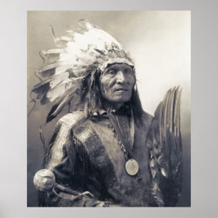 SIOUX NATION CHIEF HE DOG c. 1900 Poster