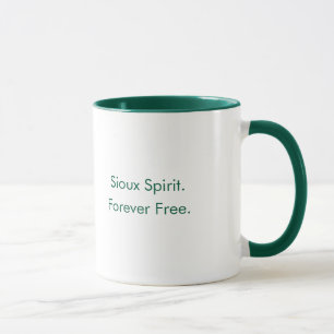 Sioux Spirit Forever Free Green Coffee Mug