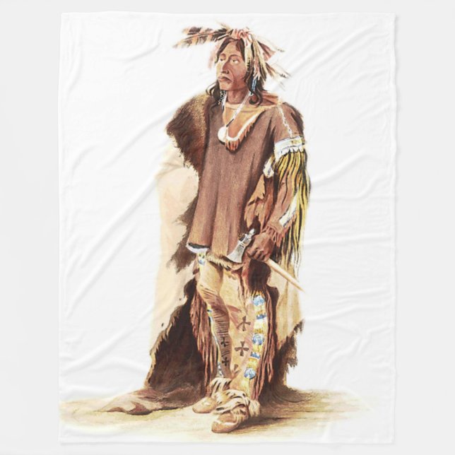 SIOUX WARRIOR FLEECE BLANKET (Front)