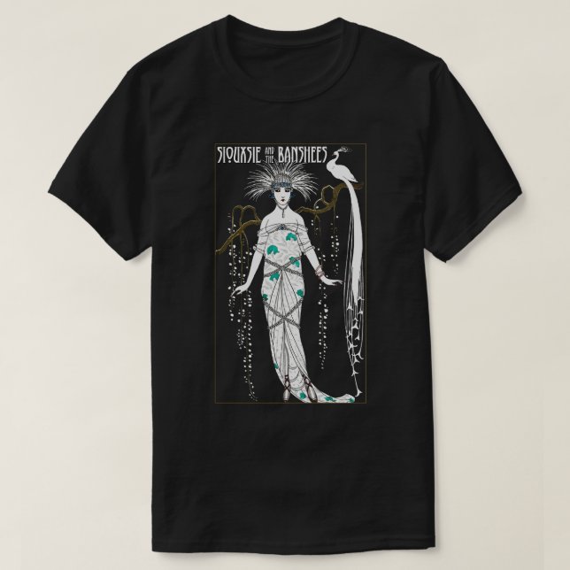 Siouxsie and the Banshees Art Nouveau T-Shirt (Design Front)