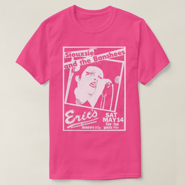 Siouxsie Post Punk Flyer Design 2 T-Shirt (Design Front)