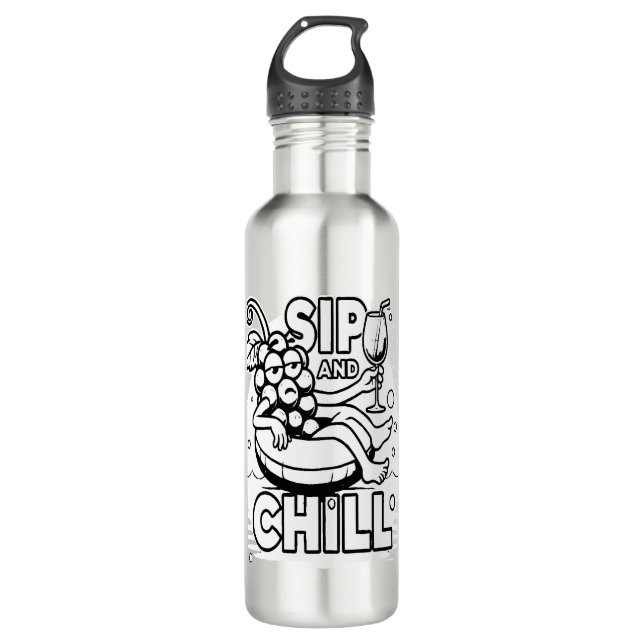 Sip And Chill 710 Ml Water Bottle (Front)