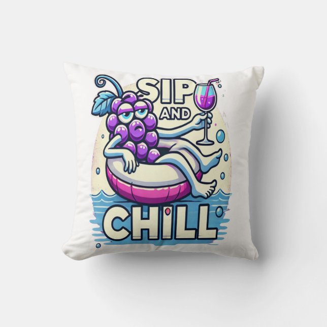 Sip And Chill Cushion (Front)
