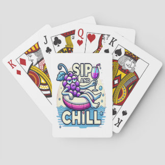 Sip And Chill Playing Cards