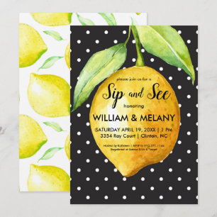 Sip and See: A Citrus Coed Baby Shower Invitation