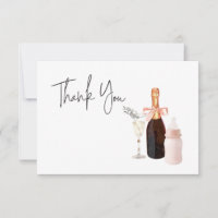 Sip and See Baby Shower Customisable Thank You