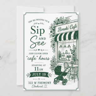 Sip and See Cafe Invitation