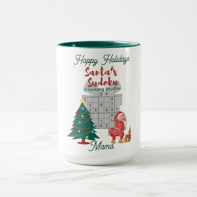 Sip and Solve: Cosy Christmas Sudoku Coffee Cup (Center)