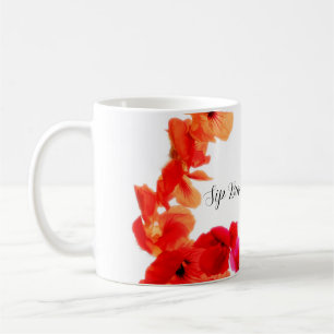 Sip Beautifully 11oz Coffee Mug (Nasturtium wreath