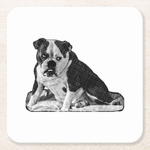 Sip Break, Tiny Spark Square Paper Coaster