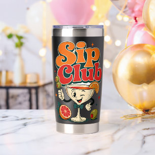 Sip Club Retro Cocktail Insulated Tumbler