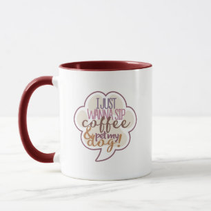 sip coffee & pet my dog mug