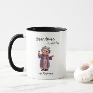 Sip Happens Coffee Mug - Grandma’s Pinot Club