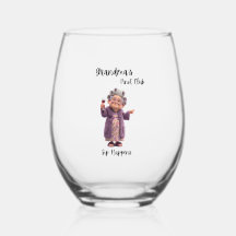 Sip Happens Grandma Stemless Wine Glass
