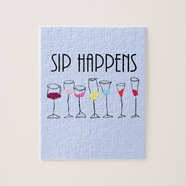SIP HAPPENS JIGSAW PUZZLE (Vertical)