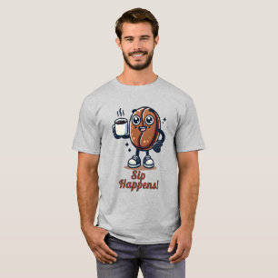 Sip Happens: The Ultimate Coffee Vibe T-Shirt