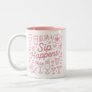 Sip Happens Two-Tone Coffee Mug
