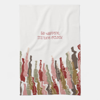 Sip Happens Wine Lover's Kitchen Towel