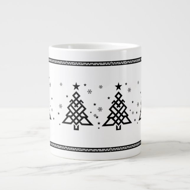 Sip Happiness: Tibetan-Inspired Christmas Mug for  (Front)