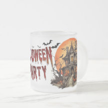 🎃 Sip in Spooky Style Halloween Frosted Glass Mug
