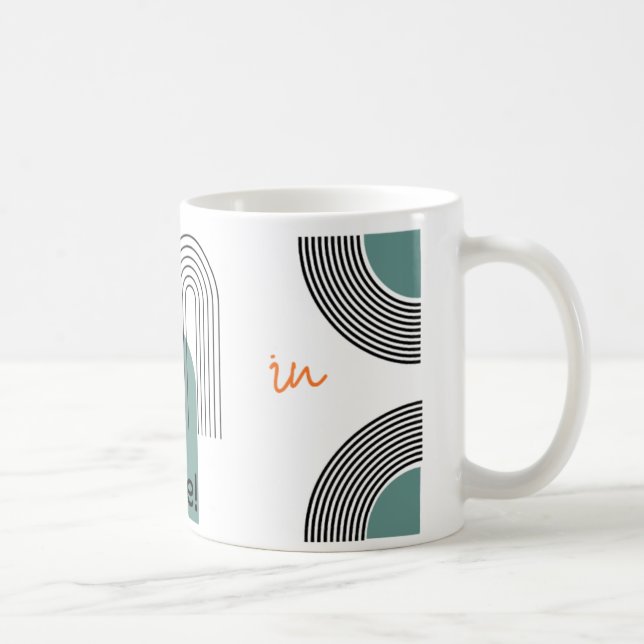 Sip in Style Coffee Mug | Minimalist Typography Mo (Right)