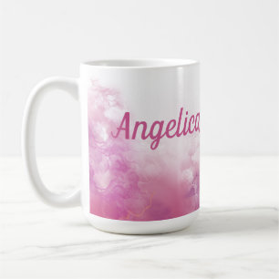 Sip in Style: Pink marble design Coffee Mug