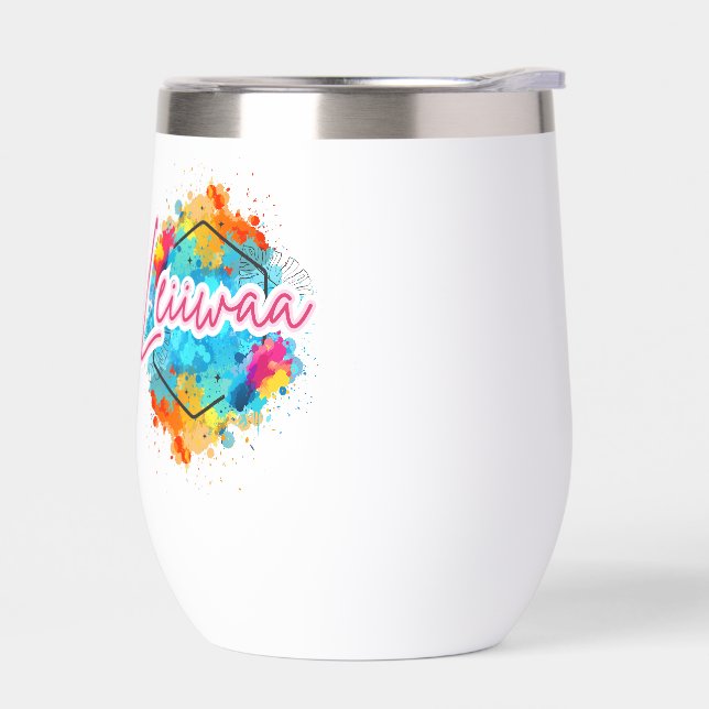 Sip in Style with LEIIWAA 💙🌺 (Left)