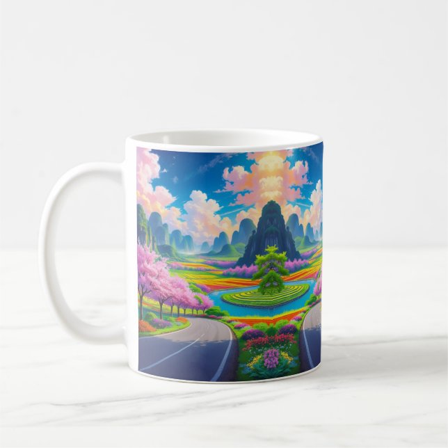 "Sip Into Spring – Scenic Blossom  Coffee Mug (Left)