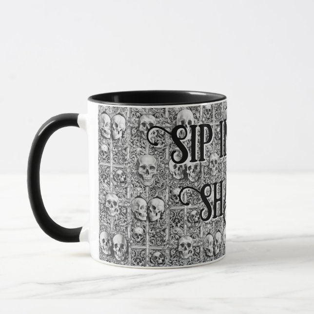 Sip Into the Shadows Coffee Mug (Left)