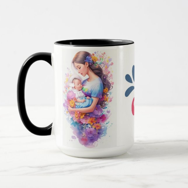 "Sip Love, Warmth, and Gratitude: Happy Mother's D Mug (Left)