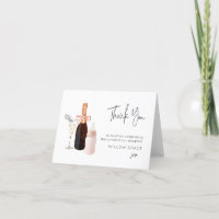 Sip n See New Baby Folded Thank You Card