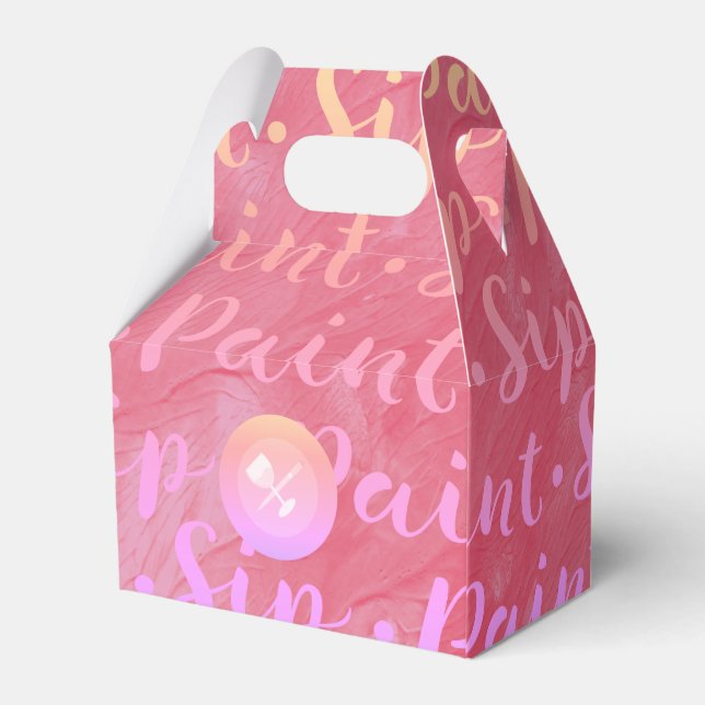 Sip & Paint Favour Box (Back Side)
