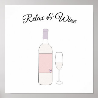 Sip | Relax & Wine Poster