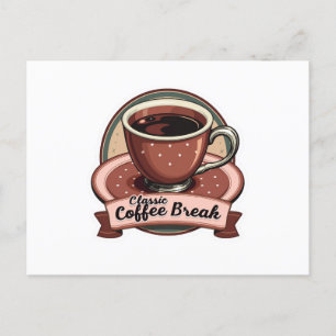 Sip & Savour: Greetings from the Retro Café Postcard