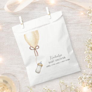 Sip & See Simple Boho Balloon Bottle Baby Shower Favour Bags