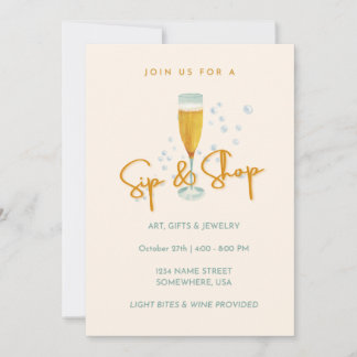 Sip & Shop Invitation