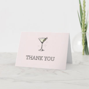 Sip, Sip, Hooray Adult Birthday Thank You Card