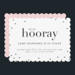 Sip sip hooray birthday party invitation<br><div class="desc">Sip sip hooray birthday party invitation. With modern graphic dots and bold graphic text this surprise birthday party invitation is sure to suit men and women of all ages looking for a classy party theme.</div>