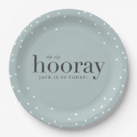 sip sip hooray birthday party paper plate