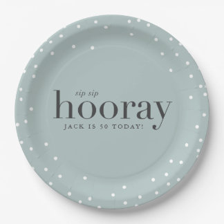 sip sip hooray birthday party paper plate