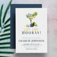 Sip Sip Hooray Chic Tequila Cocktail Bridal Shower