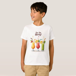 Sip Sip Hooray Cute Summer Cocktail T-Shirt