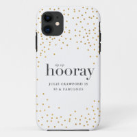 sip sip hooray elegant gold polka dot birthday