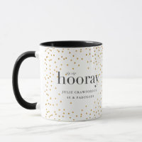sip sip hooray elegant gold polka dot birthday