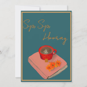 Sip Sip Hooray flat card